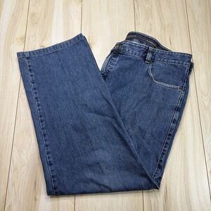 Ermenegildo Zegna Men's Size 44x30 Wide Leg Blue Designer Denim Jeans Italy